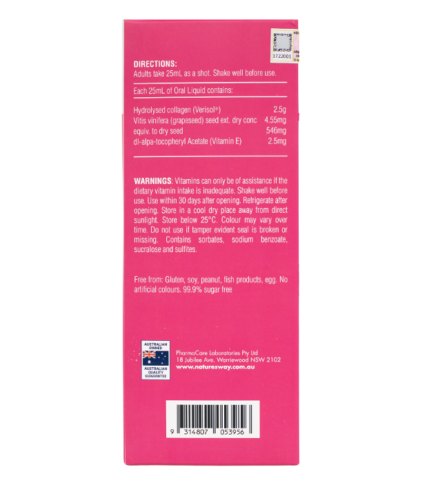 Dung dịch collagen làm đẹp Nature's Way Beauty Collagen Liquid, 500ml, cải thiện da, tăng độ đàn hồi