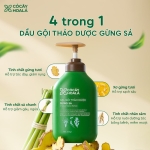 Combo Dầu Gội Và Dầu Xả Thảo Dược Gừng Sả Cỏ Cây Hoa Lá 500g